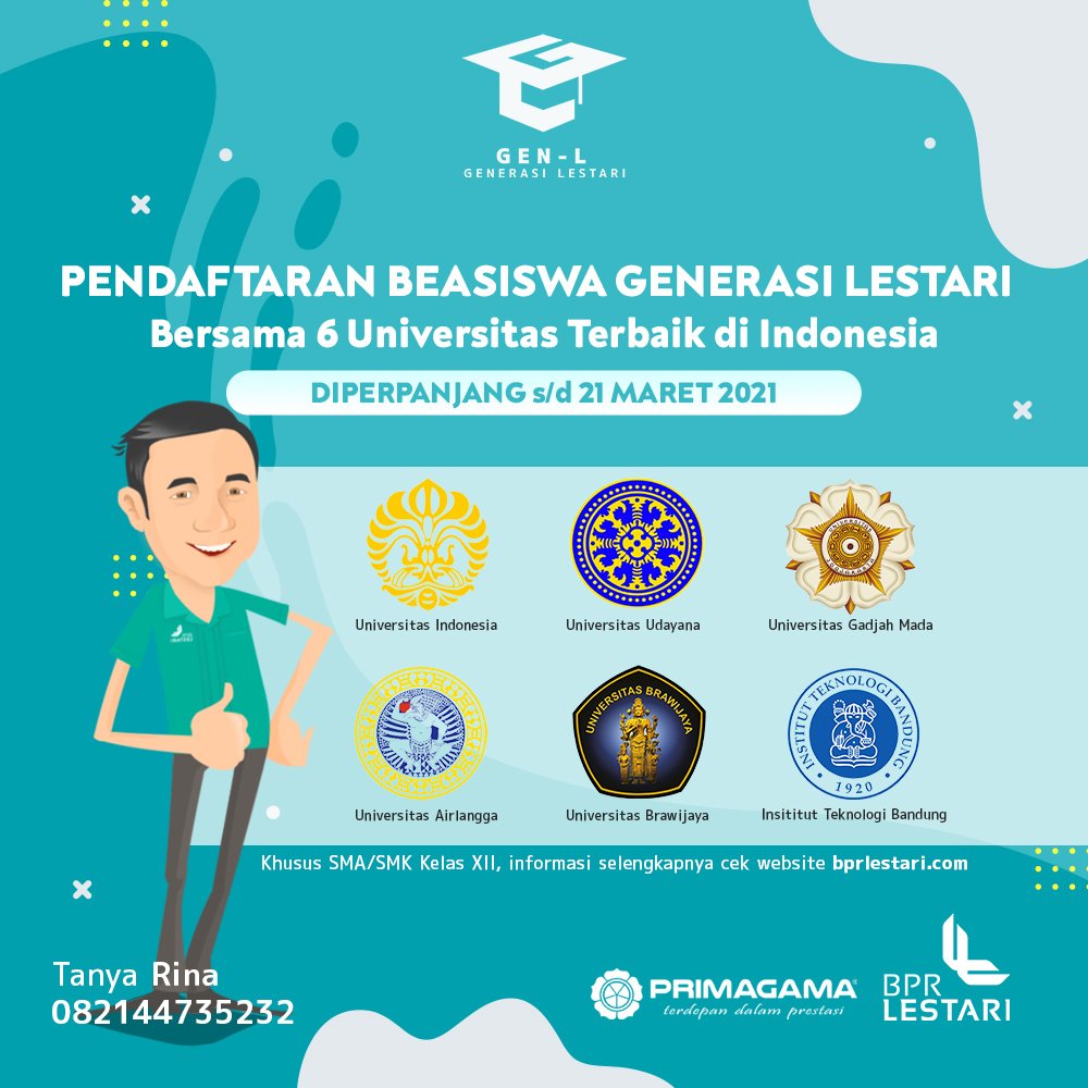 Beasiswa Generasi Lestari Batch 11 ( 2021)