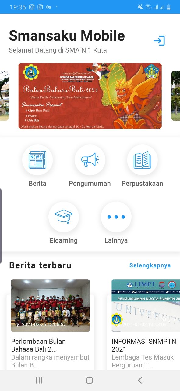 Pelaksanaan simulasi dalam rangka pelaksaan Ujian Sekolah secara Daring  siswa XII 2020